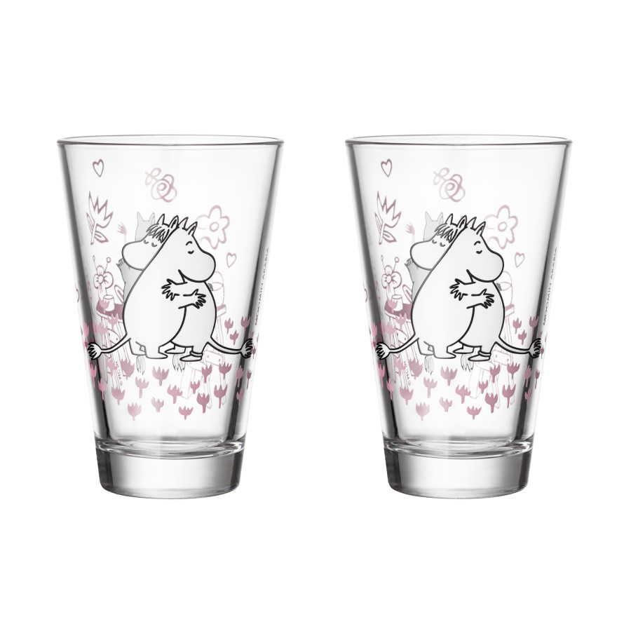 Набор стаканов Moomin Любовь 300 мл, 2 шт